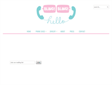 Tablet Screenshot of blingblinghello.com